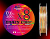 Плетеный шнур SQUID MANIA NEW CRAZY COLOR X8-PE 200M японское качество от производителя SQUID MANIA