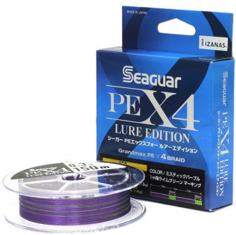 Плетеный шнур SEAGUAR PE X4 LURE EDITION японское качество от производителя SEAGUAR