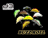 Воблер D-3 CUSTOM LURES BUZZ ROLL японское качество от производителя D-3 CUSTOM LURES