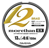 Плетеный шнур DAIWA MORETHAN 12 BRAID EX японское качество от производителя DAIWA