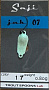 Блесна ROB TROUT SPOONS LAB SAJI JAK 07 0.8G японское качество от производителя ROB