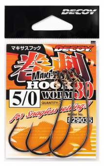 Рыболовный крючок DECOY MAKISASU HOOK WORM 30 японское качество от производителя DECOY