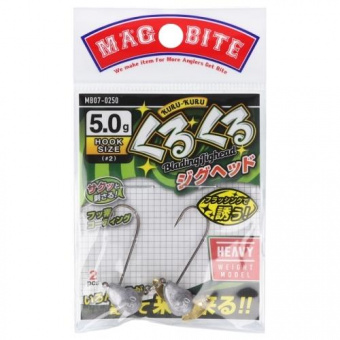 Джиг-головка MAGBITE KURUKURU JIG HEAD MB07 японское качество от производителя MAGBITE