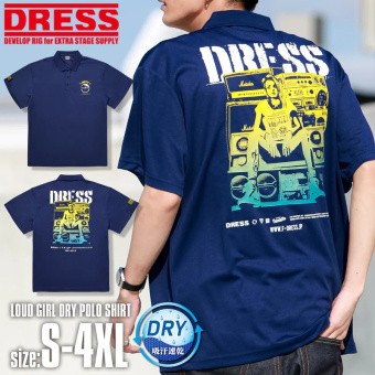 Футболка DRESS LOUD GIRL DRY POLO SHIRT японское качество от производителя DRESS