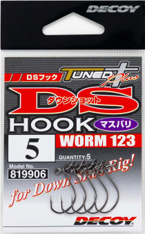 Рыболовный крючок DECOY DS HOOK MASUBARI WORM 123 японское качество от производителя DECOY