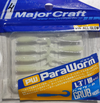 Силиконовая приманка MAJOR CRAFT PARA WORM GRUB 1.3" японское качество от производителя MAJOR CRAFT
