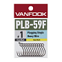 Рыболовный крючок VANFOOK PLUGGING SINGLE HEAVY WIRE PLB-59F японское качество от производителя VANFOOK