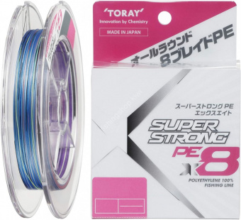Плетеный шнур TORAY SUPER STRONG PE X8 200M японское качество от производителя TORAY