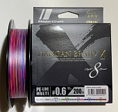 Плетеный шнур MAJOR CRAFT DANGAN BRAID X8 200М NEW японское качество от производителя MAJOR CRAFT